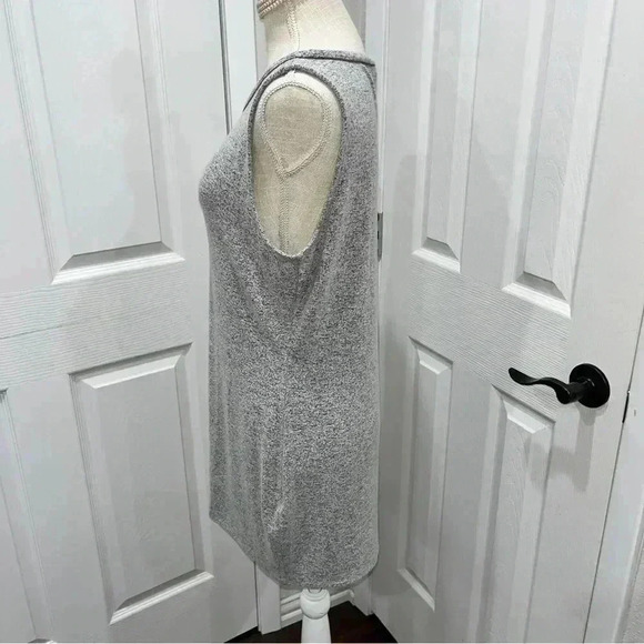 White House Black Market Sleeveless Sweater Dress w fragile beading at neckline - Picture 3 of 8